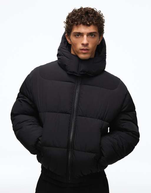 Bershka – Schwarze Pufferjacke, 2 von 5