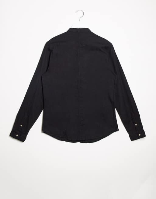 Bershka Schwarzes Hemd Asos