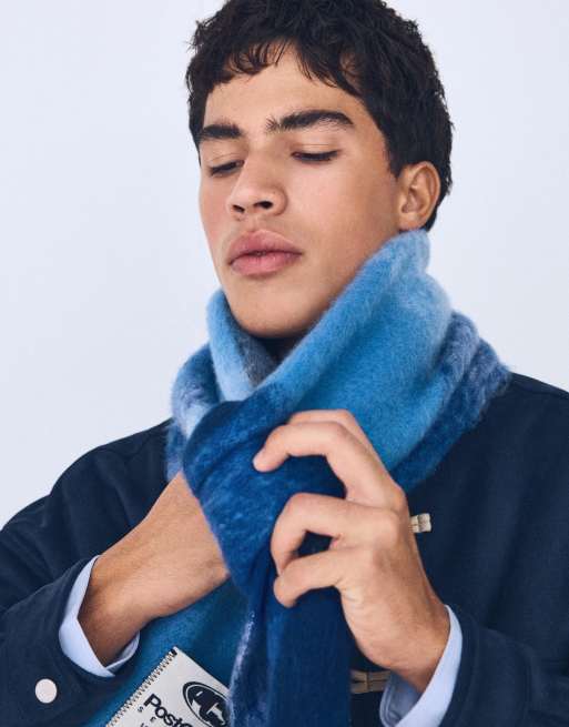 Bershka sciarpa a quadri blu, 2 di 5