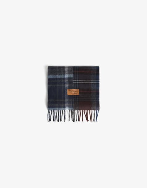 Bershka - Sciarpa blu denim a quadri - view 1