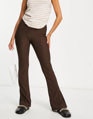 Brown Boot Leg Pants