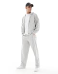 [Bershka] Bershka seersucker trackies in light grey XL GREY