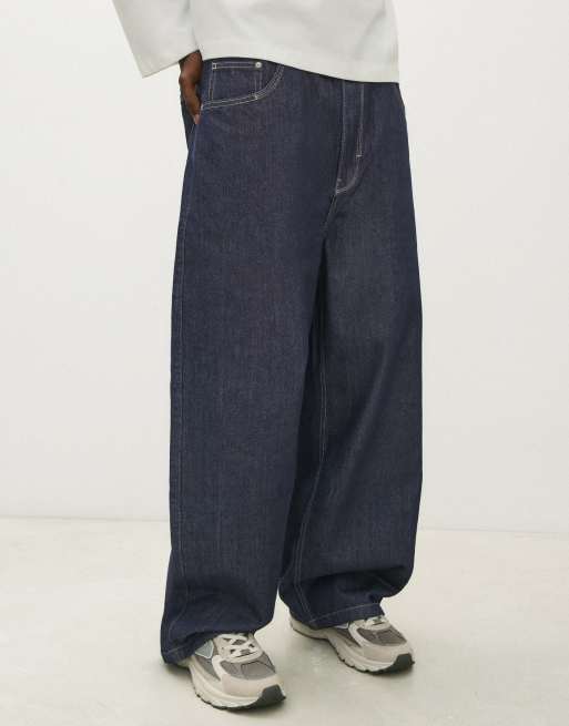 Bershka – Sehr weite Jeans in Blau, 2 von 6