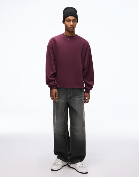 Bershka – Sehr weite Jeans in Schwarz - view 1