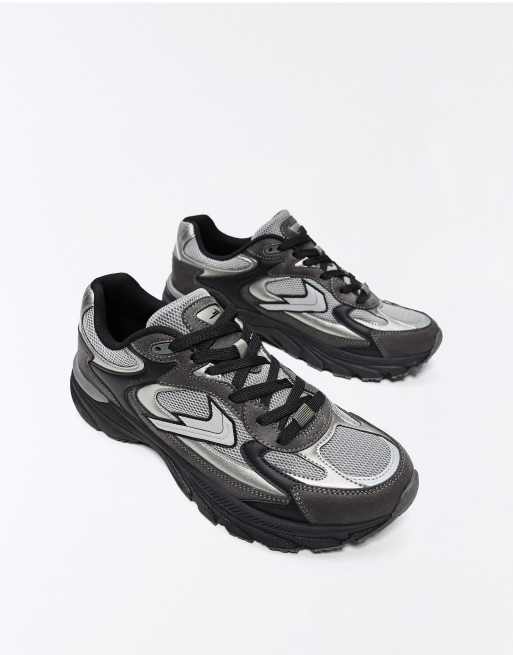 Bershka semelle intérieure de sport multi-pièces noire, 5 de 6