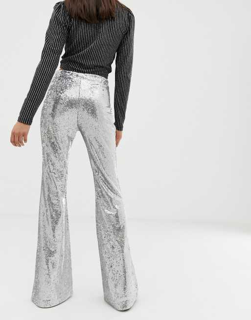 Pantalon paillette bershka new arrivals