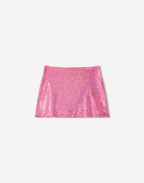Bershka – Set in Rosa mit Pailletten - view 1