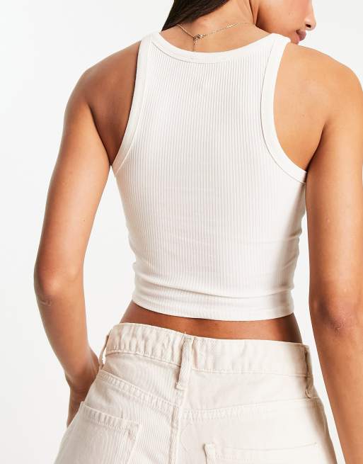 Bershka - Set van 2 hemdjes in racerstijl in zwart en wit, 2 van 4
