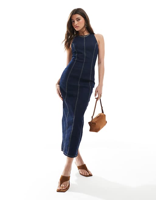 Fashion stitching contrast long-sleeved Slim Bodycon Dresses Fashion stitching contrast long-sleeved Slim Bodycon Dresses