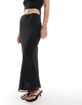 Liquorish leopard print pleated midi skirt 2024 with contrast hem