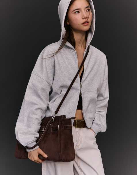 Bershka - Shopper met riem in bruin - view 1