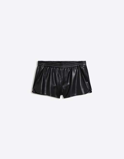 Bershka short boxer effet cuir noir, 6 de 6