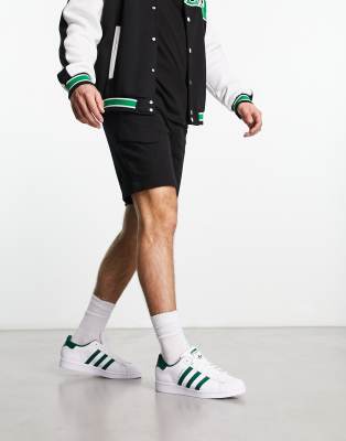 Bershka cargo jersey shorts in black  - ASOS Price Checker