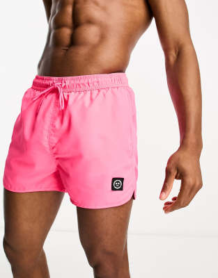 Bershka swimshort in neon pink - ASOS Price Checker