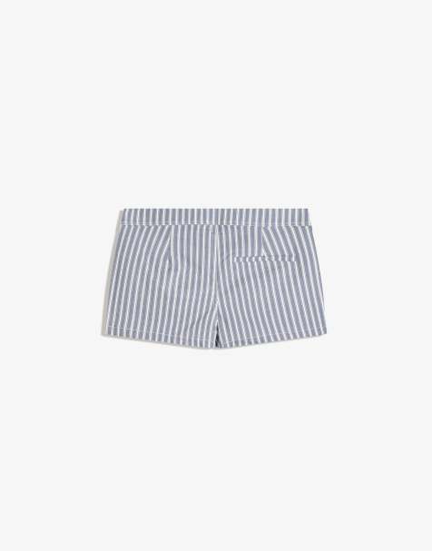 Bershka - Short en bengaline - Bleu denim - view 1