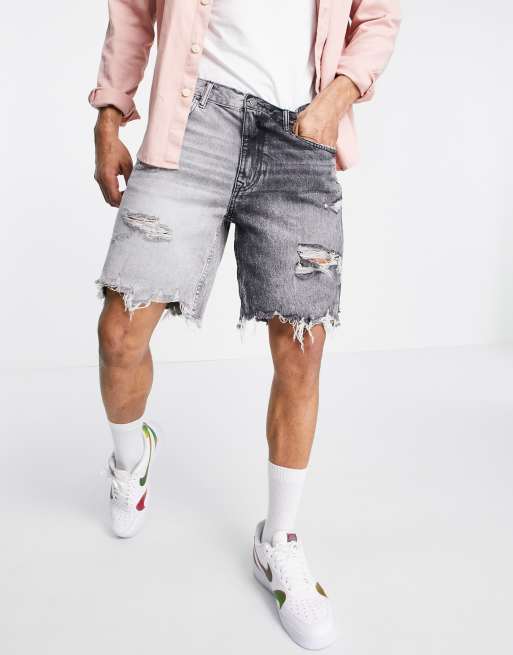 Jean bicolore bershka on sale