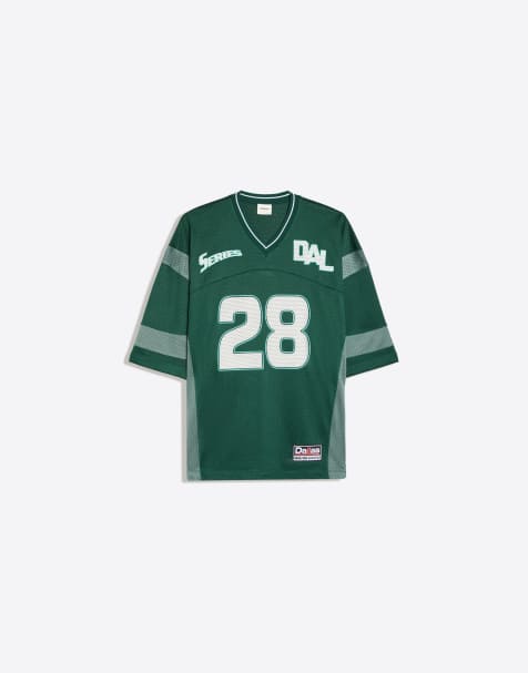 Bershka Short sleeve mesh t-shirt in green - view 1