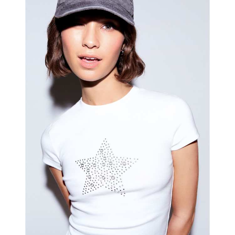 【BERSHKA】SHORT SLEEVE Tシャツ ベルシュカ Bershka - Bershka 半袖 Tシャツ Sサイズの通販 by shop