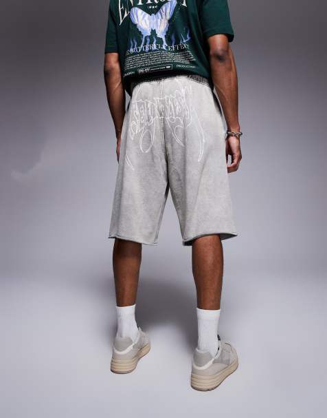 Bershka – Shorts in verwaschenem Grau - view 1