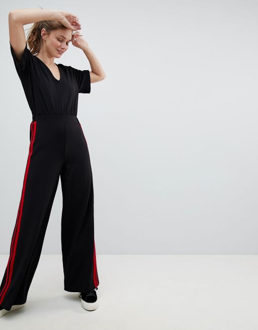 Side stripe hot sale jumpsuit