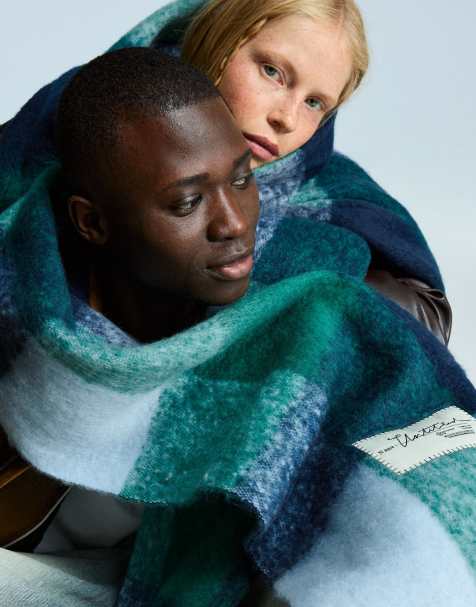 Bershka - Sjaal in groene ruit - view 1