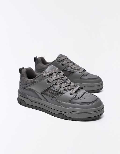 Bershka – Skate – Grå sneakers, 3 av 4