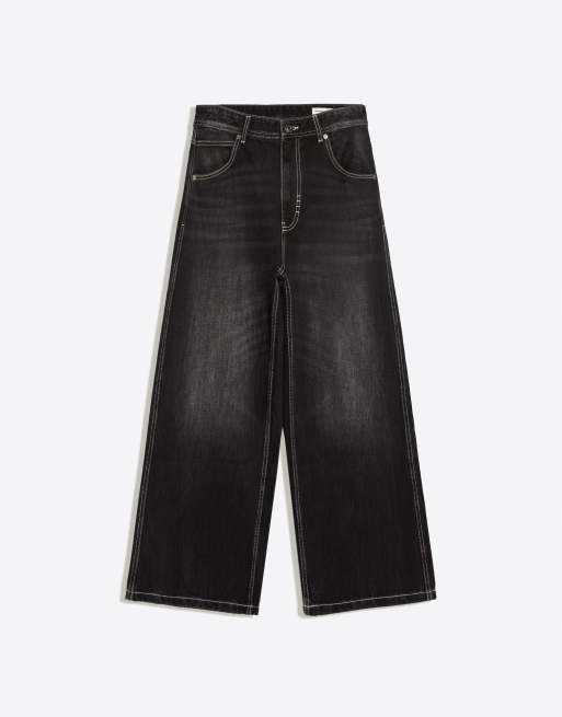 Bershka skate jeans i svart, 5 av 5