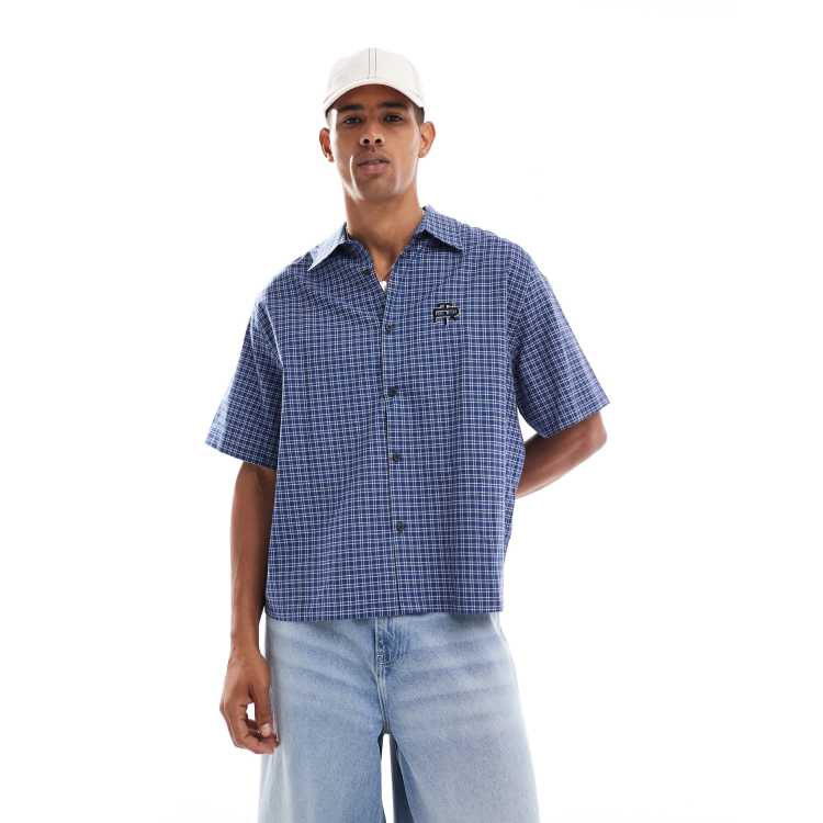 belbet Cropped checkered shirt M 円堂守着用 Red Checkered pattern shirt Balenciaga - Vitkac Italy