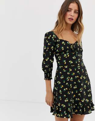 Bershka skater dress in floral print | ASOS