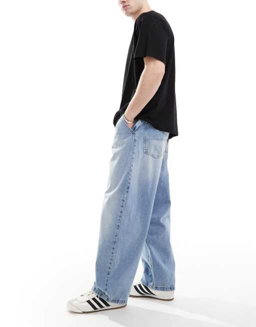 Bershka｜Jeans skater スケータージーンズ Bershka skater fit jeans in washed gray | ASOS