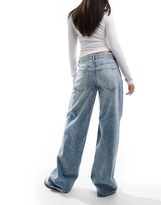 Bershka｜Jeans skater スケータージーンズ Bershka skater fit jeans in washed gray | ASOS