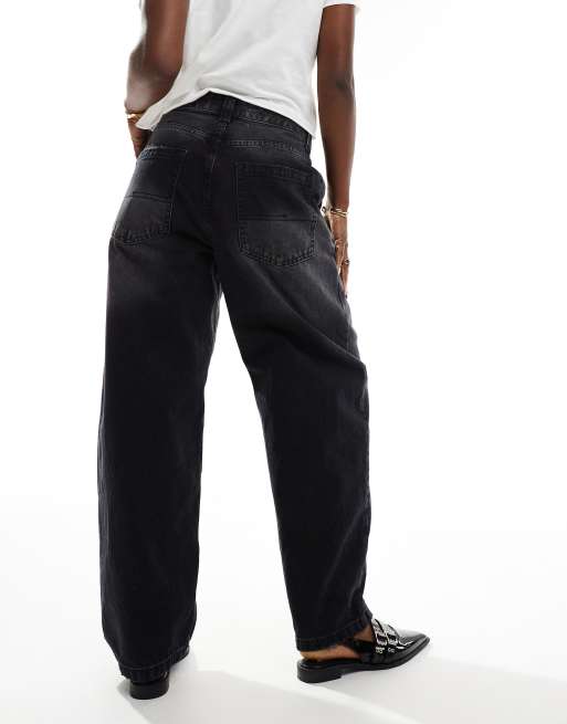 Bershka – Skater-Jeans in verwaschenem Schwarz mit lässigem Schnitt, 2 von 5