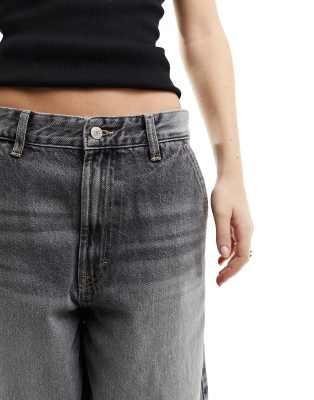 Bershka skater jeans in washed gray | ASOS