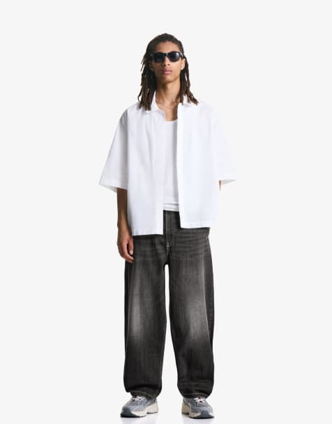 Bershka - Skater jeans in zwart - view 1