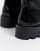 Bershka ski hook cleated sole boots in black