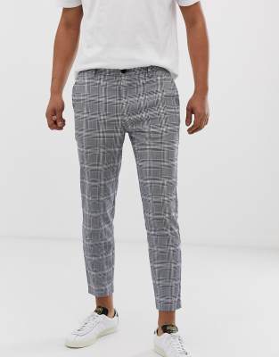 checked trousers mens asos