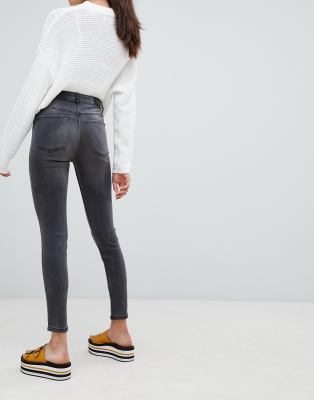 jeans skinny high rise bershka