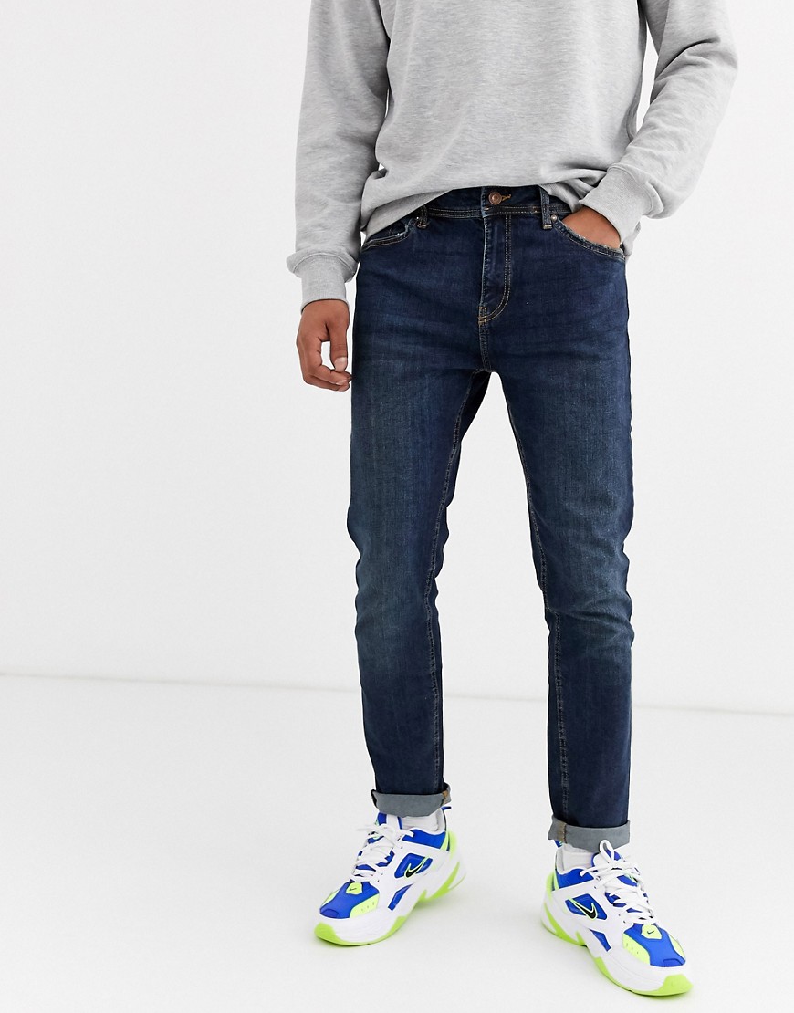 Bershka skinny-jeans i mellemblå