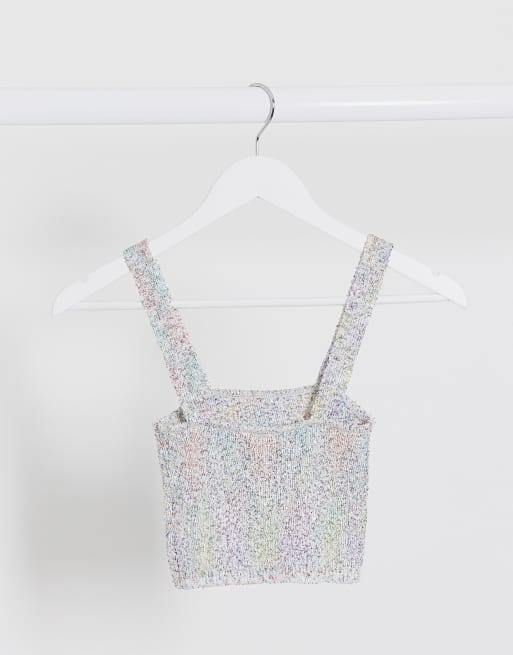 top paillette bershka