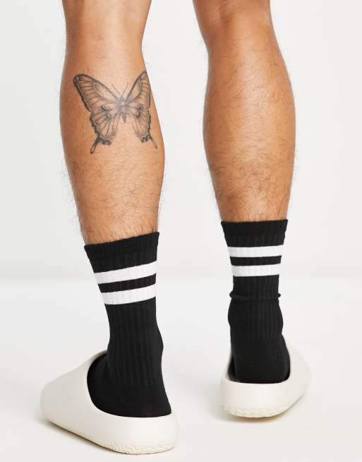 Bershka Sliders con suola spessa color sabbia ASOS