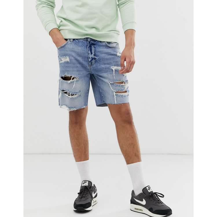 Shorts store jeans strappati