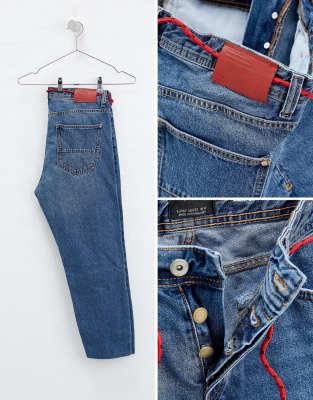 slim fit cropped jeans