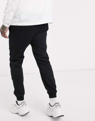 black denim joggers