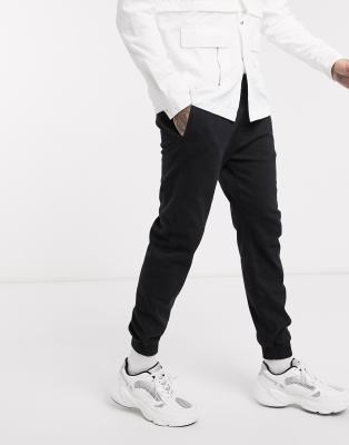 slim fit denim joggers