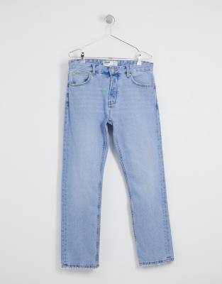 bershka jeans slim fit light blue