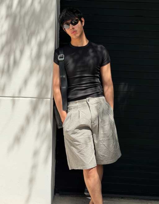 Bershka Slim fit ribbed t-shirt in black, 2 of 5