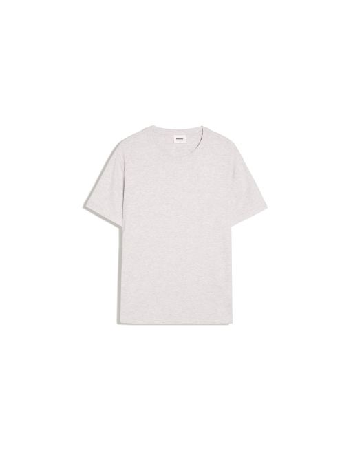 Bershka Slim fit ribbed t-shirt in light grey, 4 of 4