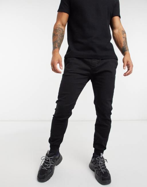 Bershka slim joggers in black | ASOS