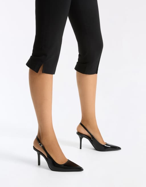 Bershka slingback-sko med høj hæl i sort, 2 af 7