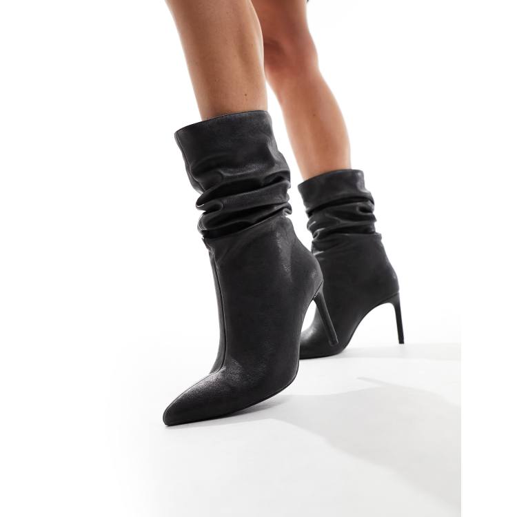 Heeled boots store grey